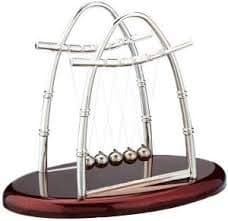 WHITE POPCORN Cradle Balance Balls Science Desk Toy (Small)