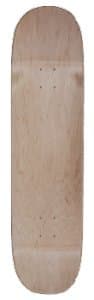 Blank Deck M Shape Natural Wood Skateboard Deck - Choose Size