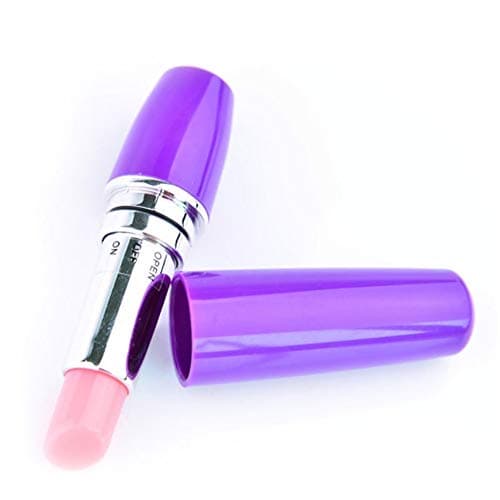 1 Pc Mini Lipstick Portable Full Body Massage Stick Vibrate Relaxing Purple