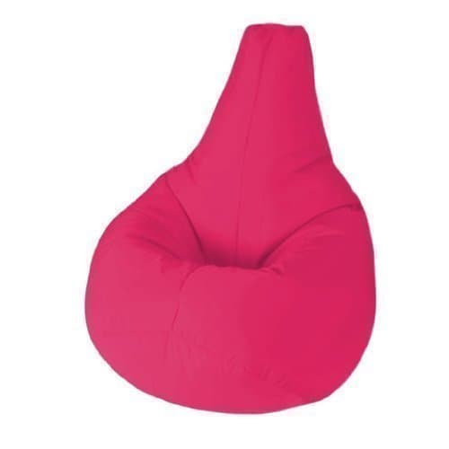 Ready Steady Bed Large High Back 100% Cotton Twill Pre-Filled Gaming Bean Chair, Hot Pink