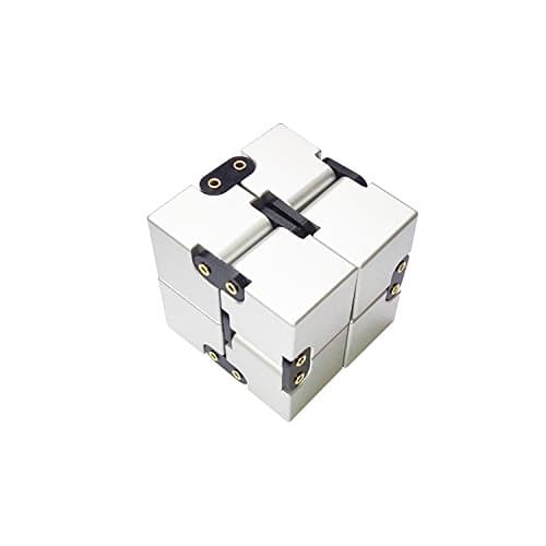 Hankin Infinite Cube Decompression Square Antistress Resistance Anxiety Cube Office Decompression Stress Reducer Perfect Toys for Adult and Children Toys Rubik's(White)