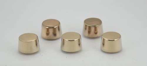 10 pcs.Gold Round Flat Head Screwback Studs Leathercraft Decorations Findings 11 mm. SCG109
