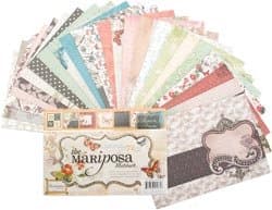 Bulk Buy: DCWV Mariposa Glitter &amp; Foil Mat Stack 4.5"X6.5"- MS003053 (2-Pack)