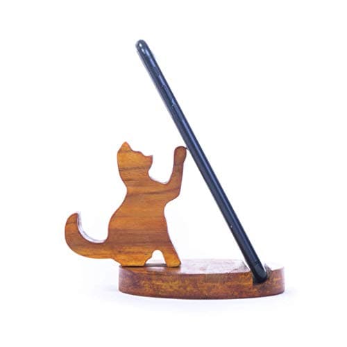 Vrist Teak Wood Tommy Phone Holder