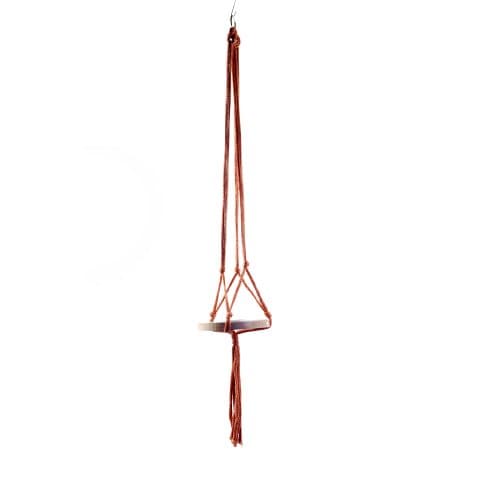 Wildwood MK-42RST 3 Leg Macrame Plant Holders, Rust, 42-Inch