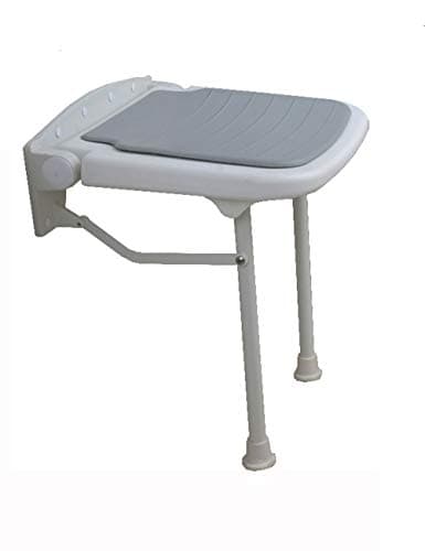 Kugga Folding Bath Seat Shower Bench Wall Mounted, Height is Below 5.9ft (Color : Gray)