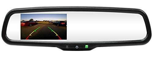Rostra 250-8240 4.3" LCD Rearview Mirror with Two Video inputs & Quick-Touch