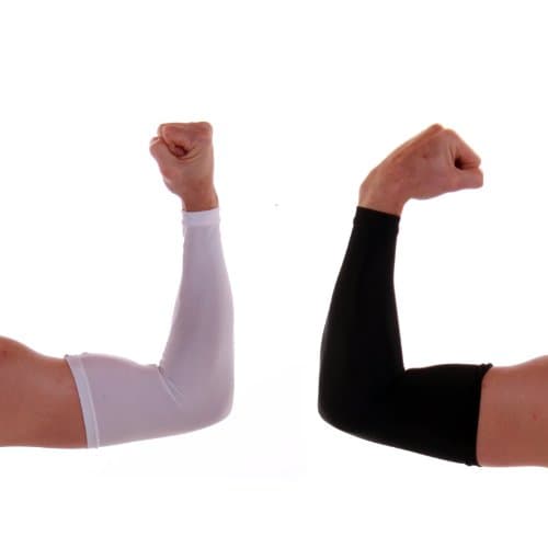 Go Athletic Apparel Men's Compression Arm Sleeve's-White