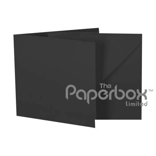 Large Square Black Matte Card Blanks & Matching Envelopes (1 Sample)