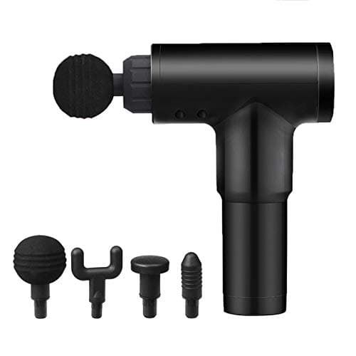 GOUXIN LCD Electric Massage Gun,with 4 Replaceable Heads,6 Adjustable Speed Levels,for Muscles, Back, Neck, Shoulder Pain Relief or Body Slimming Shaping