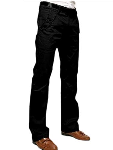 Sankt Men Cotton Solid-Colored Straight Long Vogue Jogging Casual Pants