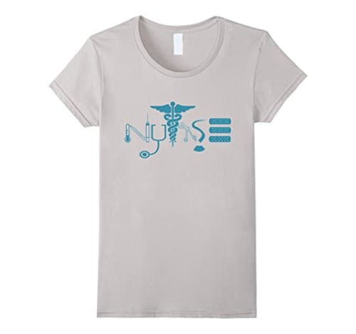 Women's Nurse shirt XL Silver
