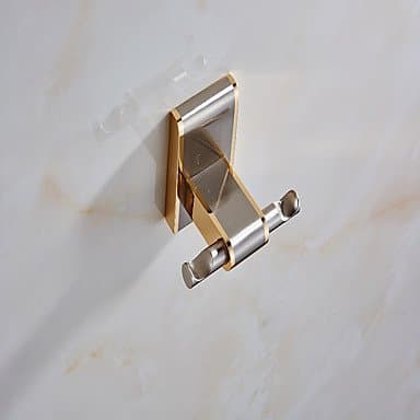 Modern Bathroom Luxry Gold Color With Rose Pattern Robe Hook