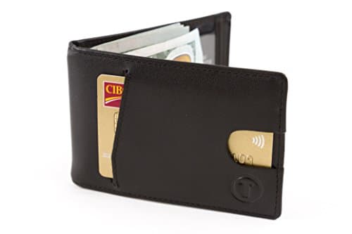 Travami RFID Blocking Slim Minimalist Money Clip Wallets for Men