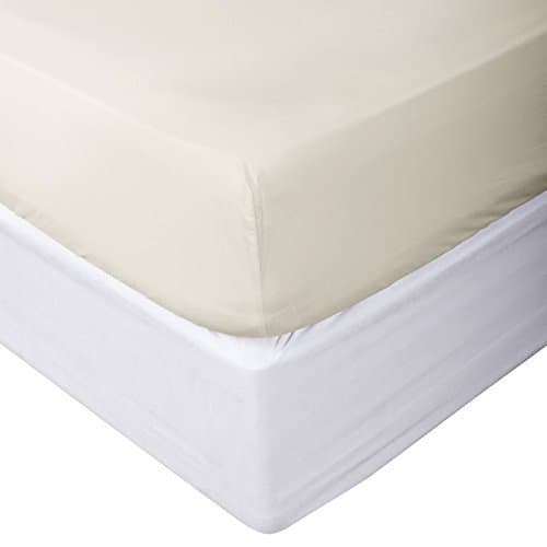 Hotel Collection 100% Egyptian Cotton Bedding Set 800 Thread Count Solid Fitted sheet(Bottom Sheet Only) King Size Sateen Weave 15 inch Deep Pocket Ivory Color