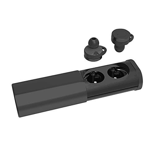 True Wireless bluetooth earphone Earbuds with Charging Case by Lakey (black)
