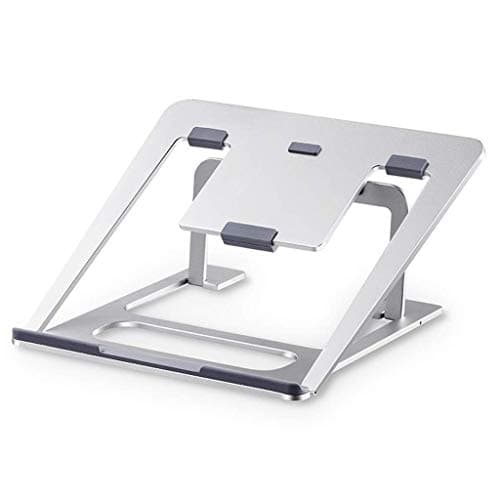 Yyqtsrq Adjustable Laptop Stand Aluminum Ventilated Stand Update Version - Ergonomic Riser Portable Holder for MacBook Pro, All Notebooks,Silver