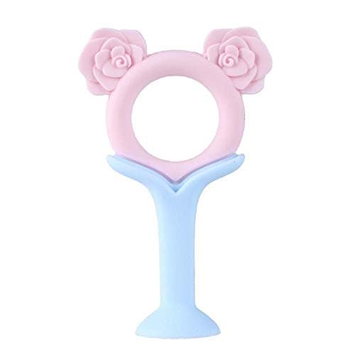Safety Cute Baby Teether Kids Silicone Soother Teething Chewable Pacifier Baby Teeth Care Baby Feeding Props Kids Hands Toys