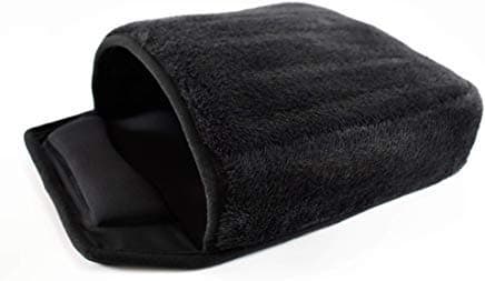 2019 BLACK X - USB Heated Mouse Pad Mouse Hand Warmer with Padded Wristguard - Black Color - 3' USB Heating Cord