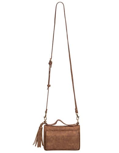 VIOLET RAY Peyton Wallet Crossbody Bag, Cognac