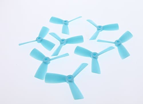 8 PCS. RACEKRAFT 3045 (3 x 4.5 x 3) Tri Blade Bullnose. Solid Blue. 4 CCW and 4 CCW