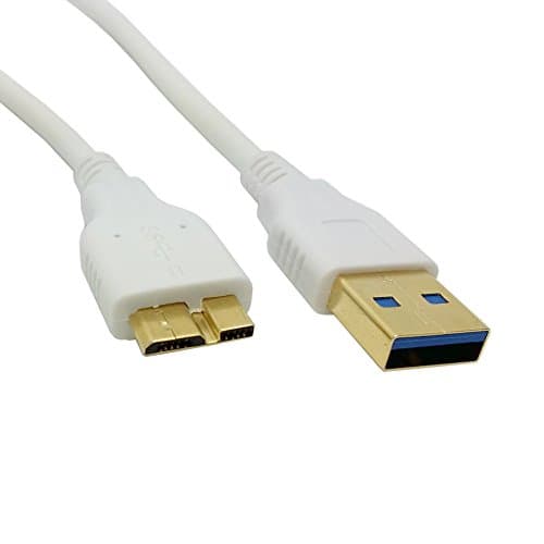 AYA 6Ft (6 Feet) USB 3.0 Cable A (M) to Micro B (M) Cable w/Gold Connectors Certified SuperSpeed