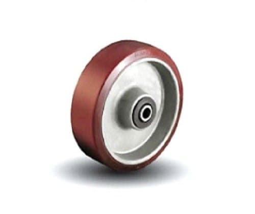 Colson Polyurethane on Aluminum Core 8" Wheel with 1/2" or 3/4"ID Roller Bearing