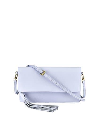 GiGi New York Stella Fold-Over Clutch (Periwinkle)