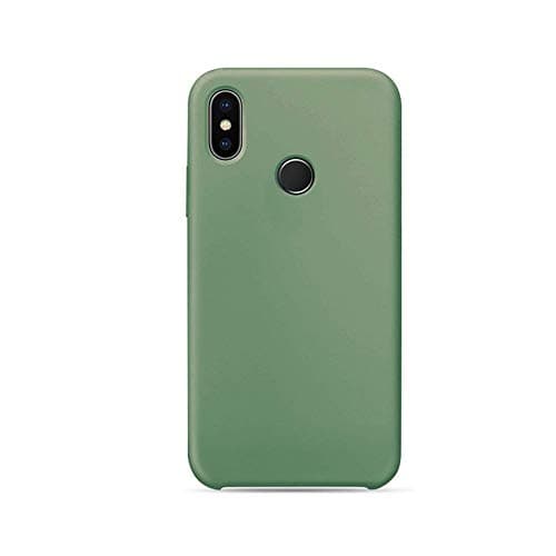 XiaoMi Mi 8 /Mi 8 Pro/Mi 8 Lite/Mi 8 SE Lite Case TPU+PC Liquid Silicone Shockproof Case Bumper Soft Microfiber Cloth Lining Basic Cover Case for XiaoMi Mi 8 (Grass Green, Xiaomi 8 Pro)