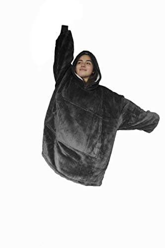 AG Envisioned Blanket Sweatshirt, Super Soft Warm Comfortable Sherpa Blanket Hoodie with Giant Pocket, for Adults, Kids, Boys, Girls, Reversible, Hood, Oversized, Large Hoodied Blanket