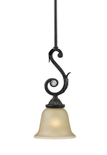 Gold Coast Lighting Wrought Iron Pendant, Dark Rust by Gold Coast Lighting