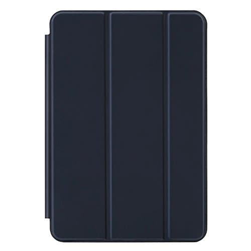 TKOOFN Ultra Thin One Single Piece Design PU Leather Smart Case [Wake/Sleep Function] for Apple iPad Mini / Mini 2 / Mini 3 [compatible with all versions of iPad Mini] Navy - PT5248