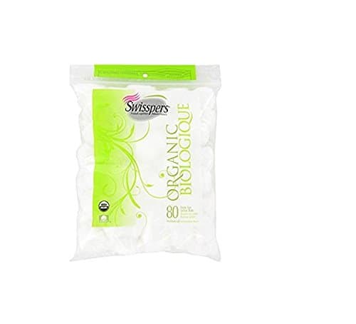 Swisspers Organic Triple Size Cotton Balls - 80 Pack