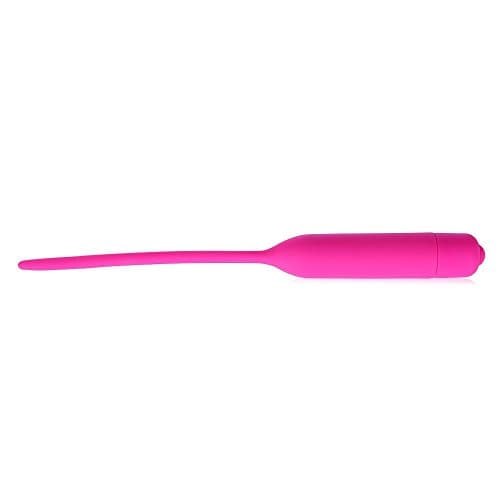 10 Frequency Uret-hral Vibr-ator Silicone Dilator Pe-nis Stimulator