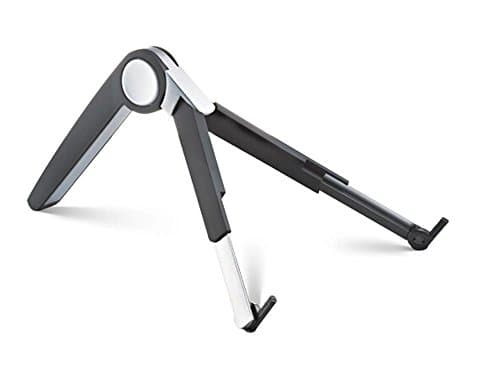 Yikaka Black Universal Multi-Angle Aluminum Alloy Desk Foldable Collapsible Portable Stand Kickstand Mount Holder for all 7-12 inch Tablets PC E-readers, all 10-15 inch Laptops Notebooks Computer