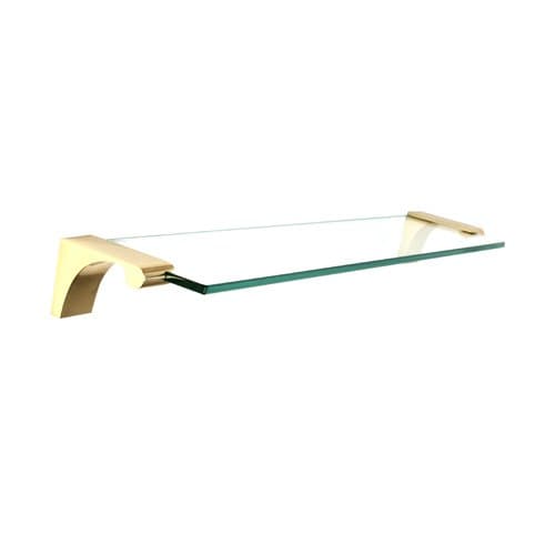 Luna 19" x 2" Bathroom Shelf Finish: Unlacquered Brass