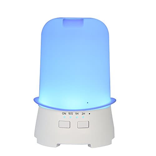 YCTA 120ML Essential Oil Diffuser,Ultrasonic Aromatherapy Cool Mist Humidifier with 7 Vibrant Changeable LED Lights Top Hat Shape Bedroom Humidifiers for Kids Baby Office (Blue)
