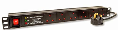 Dynamode PDU-6WS-H-SP-1U 6AC Outlet(s) 1U Black Power Distribution Unit (PDU)