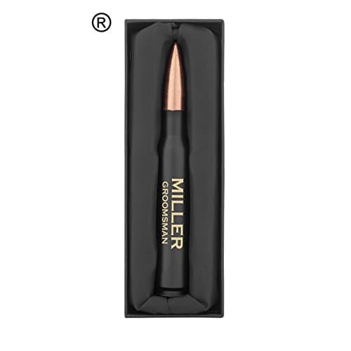 Engraved Matte Black 50 Caliber® Bullet Bottle Opener With Gift Box 50 Cal Custom Personalized