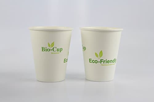 Tankon Eco-friendly paper hot cup, plant-based resin lined, renewable resources - 50 count, 25/pack (8 oz)