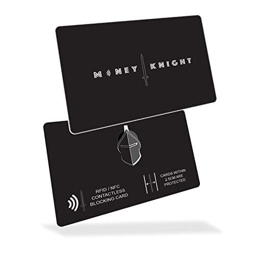 Blocking Card | Credit Card Protection & Contactless Card Protector by MONEY KNIGHT | RFID/NFC Wallet Protection – Ultra Thin & Super Light Anti Skimming & Anti-Cloning Card Device
