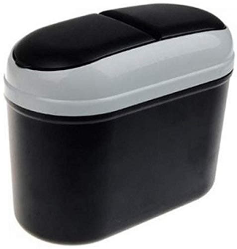Divinezon Car Dust Bin Mini Car Garbage Auto Rubbish Trash Can Dust Scraps Paper Case Holder Bin