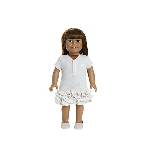 Treasured Dolls Doll 9 - 18 Inch Doll, With medium skin and long light brown hair with a fringe and beautiful brown eyes