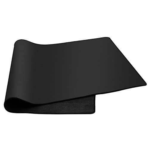 Mouse Pad, Zamplex Large Desk Non-slip Rubber Base Black Pad (Black Color 31.5"x15.7"x0.07")