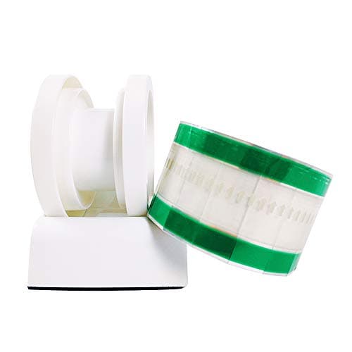 Pop up Tape Envelope|Package Sealing Pop up Tape Pre-Cut Tape Wide 1inchX2.15inch 460 Strips Green Tap 1Roll with Dispenser