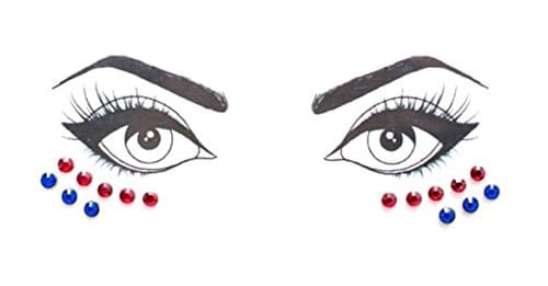 Body Bauble - Red & Blue Face Jewels