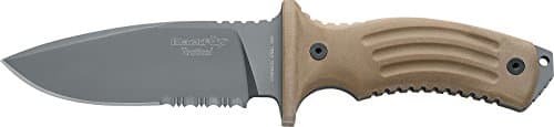 TORA G10 HANDLE COYOTE TAN - TITANIUM COATING BLADE