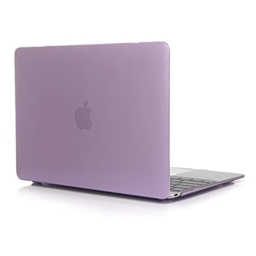 MacBook Air 11" 11.6" Inch Hard Case, Onteck Glossy Hard Clear Crystal Hard Case Cover for Apple Air 11-inch 11.6" A1370 A1465 (Purple)