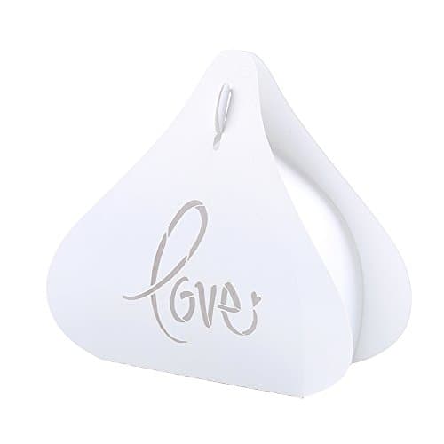 Party Favor Boxes for Wedding-Siduo Candy Boxes White 2017 Love Pattern Including 50pcs