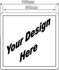 Madaboutink 30 Blank Acrylic Clear Plastic Drinks Coasters, 90mm x 90mm Insert N1